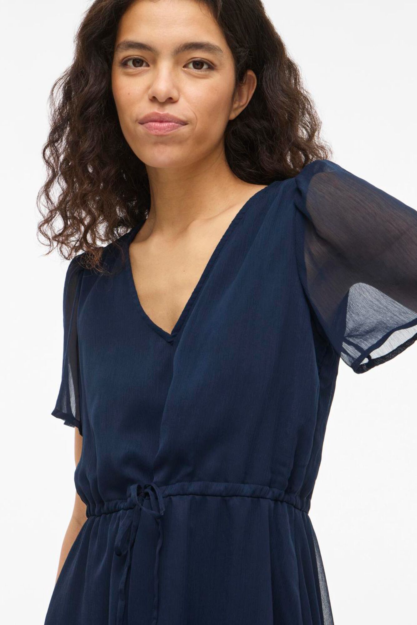 Vila Vestido curto de chiffon