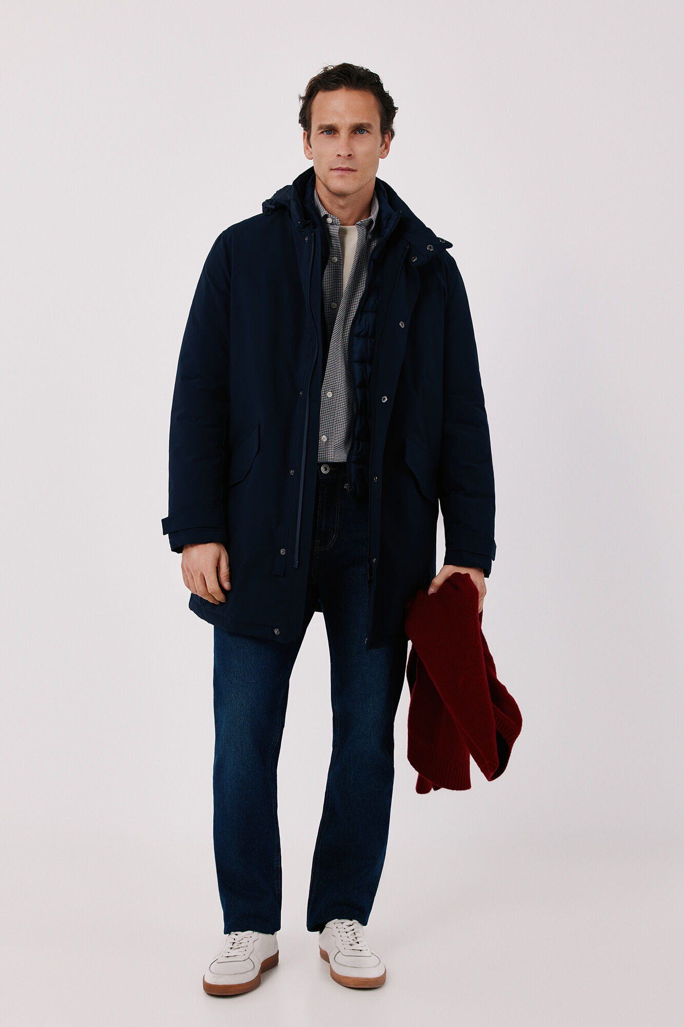 Cortefiel Waterproof trench with removable lining