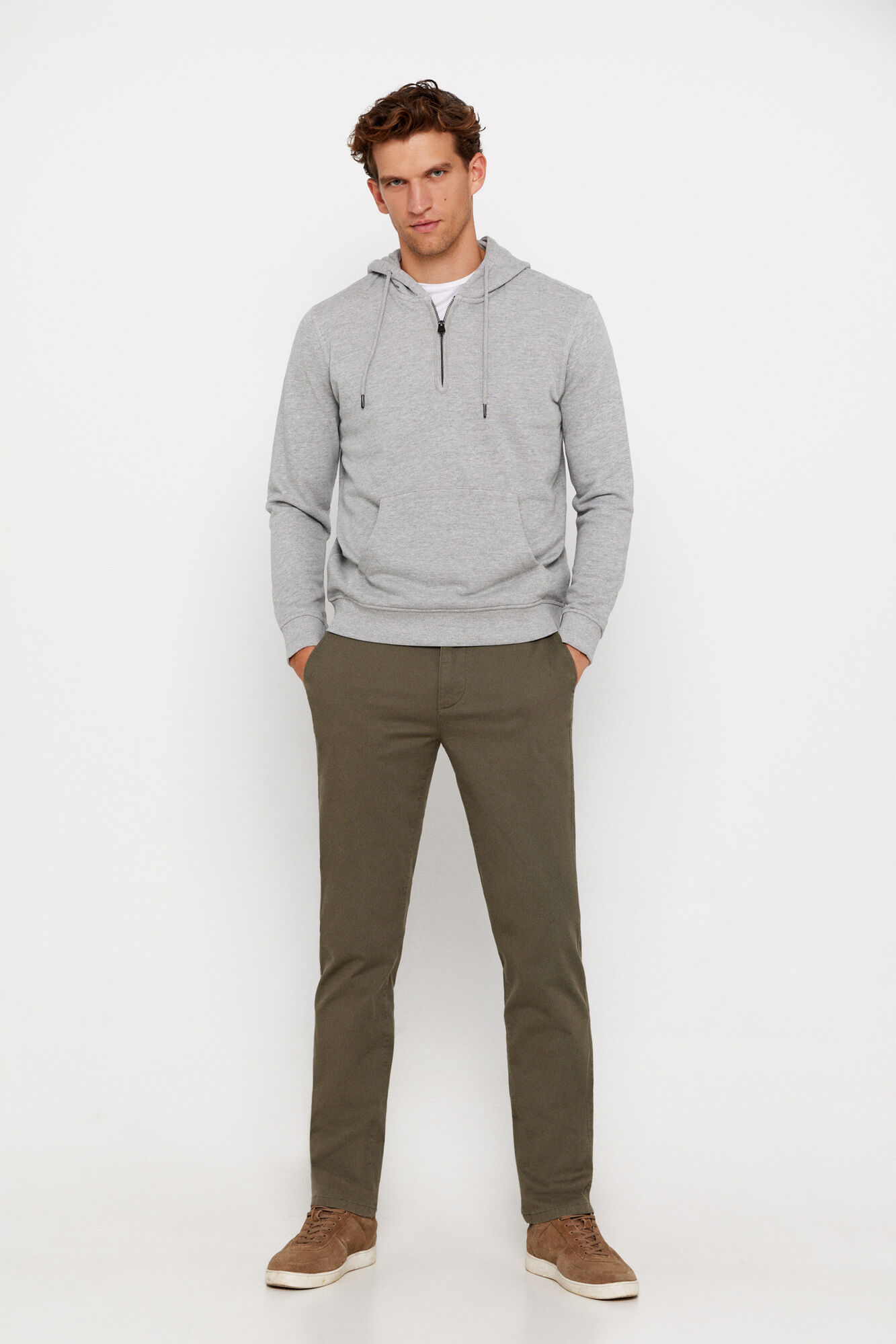 Sudadera con cremallera y capucha Sudaderas hombre Cortefiel