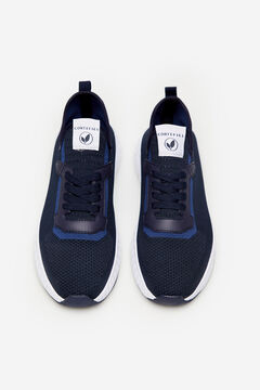 Cortefiel Recycled fabric sneaker Navy