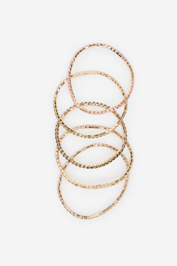 Cortefiel Rhinestone bracelet Multicolour