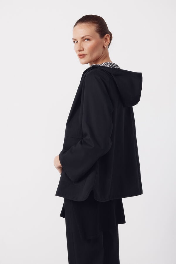 Cortefiel Reversible water-repellent parka Dark grey