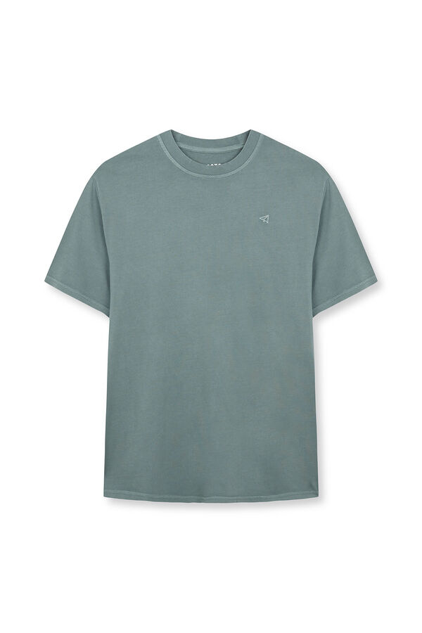 OOTO Washed basic T-shirt Green