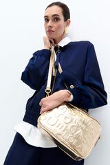 Lola Casademunt Monogram basic crossbody Gold