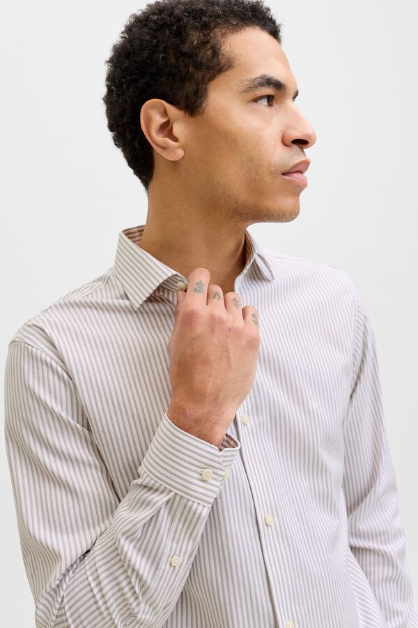 Jack & Jones Camisa em algod&atilde;o org&acirc;nico slim Impress&atilde;o