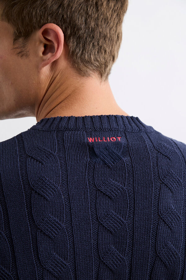 Williot Camisola trançado Azul