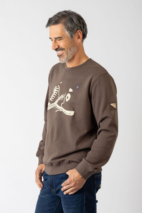 Privata Sweatshirt com gola redonda Castanho