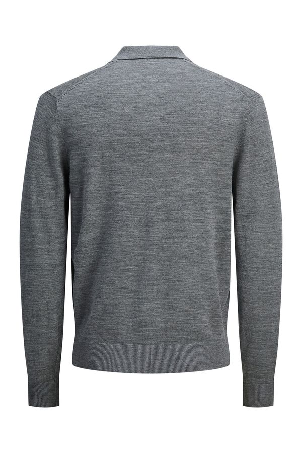 Jack & Jones Polo de malha merino Cinzento