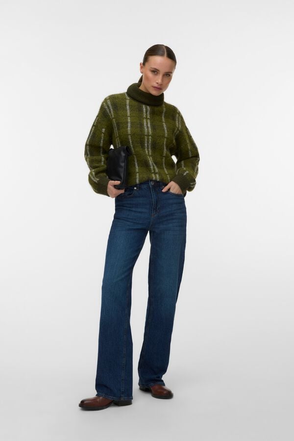 Vero Moda Camisola de gola alta Verde
