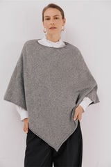 Cortefiel Soft touch poncho Grey