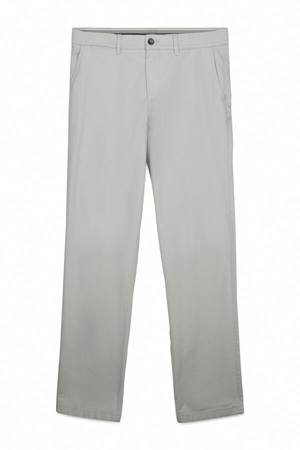 Cortefiel Regular fit chinos Grey