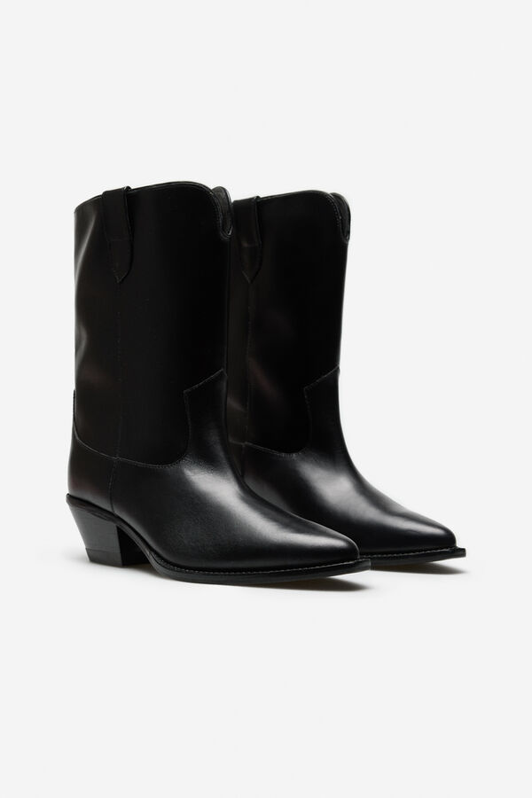 Cortefiel Nappa boot Black