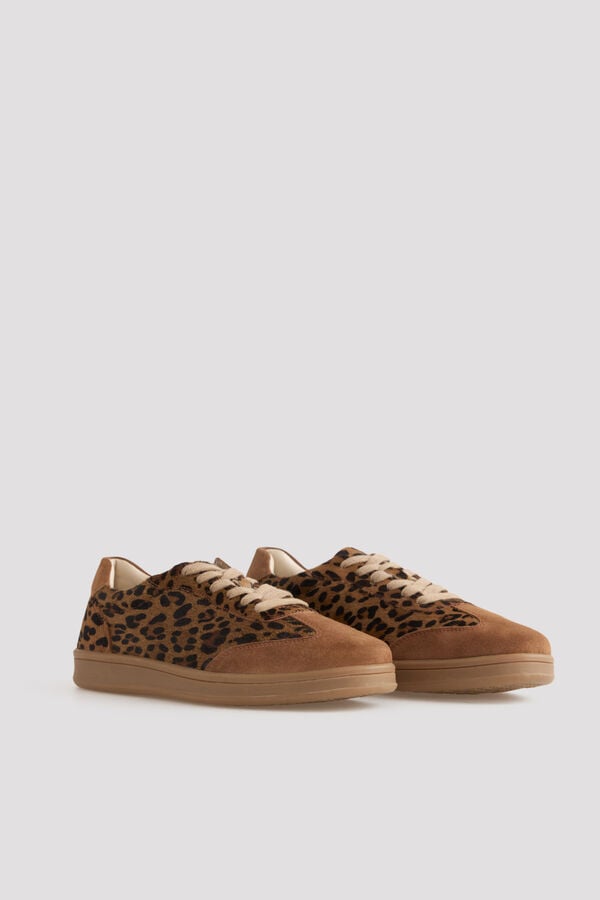 Cortefiel Leopard trainers Printed brown