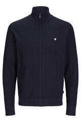 Jack & Jones Casaco de malha fecho-éclair Azul