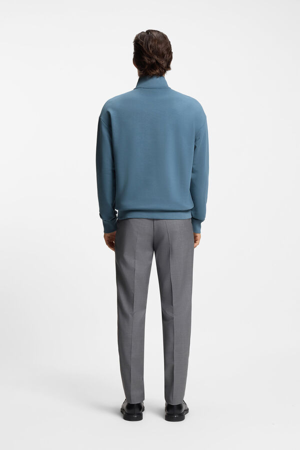 HUGO Sweatshirt com fecho-éclair Azul