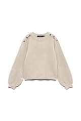 Vero Moda Camisola com bot&otilde;es joia Tostado