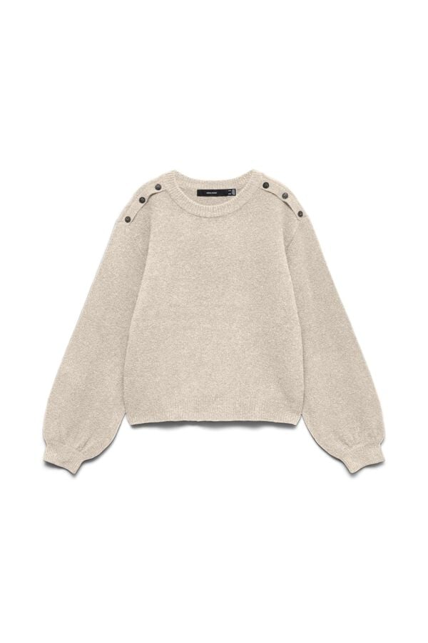 Vero Moda Camisola com bot&otilde;es joia Tostado