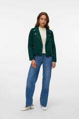 Vero Moda Blusão de camurça com tachas Verde