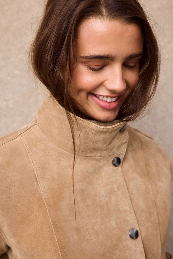 Slowlove Leather jacket Nude