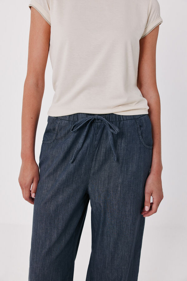 Cortefiel Chambray pyjama trousers Blue