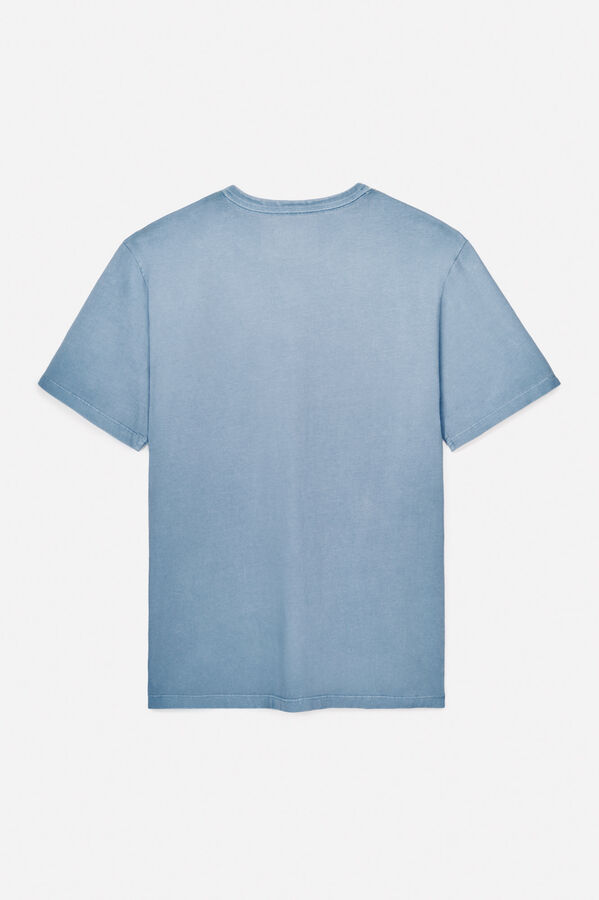 OOTO T-shirt básica com bordado avião OOTO Azul