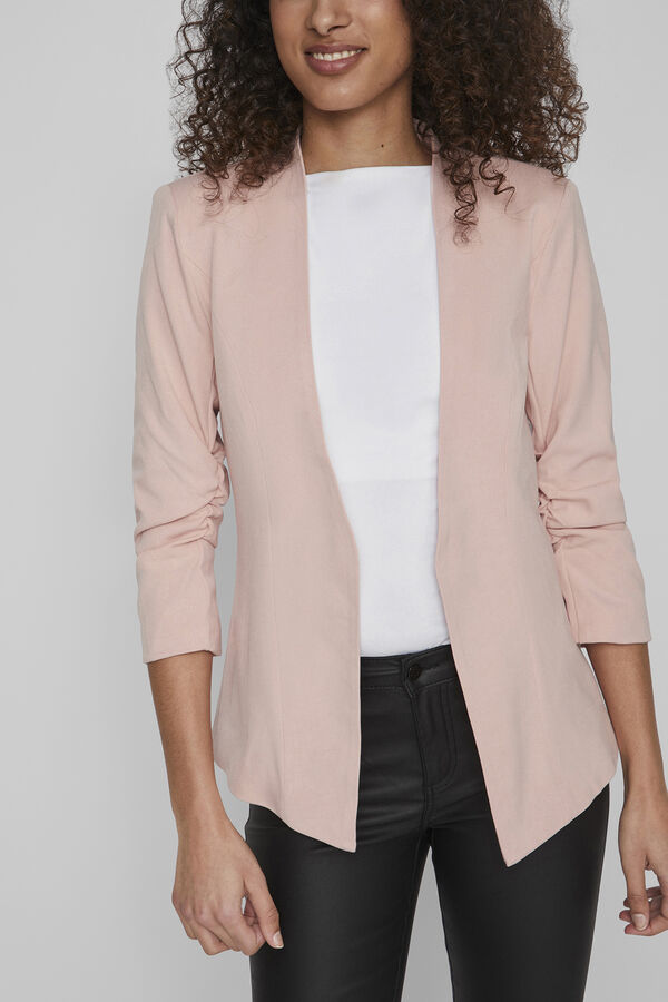 Cortefiel 3/4-length sleeved blazer Pink