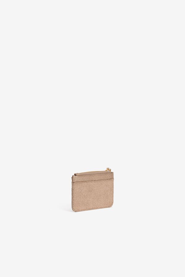 Vilanova Metallic card holder Nude