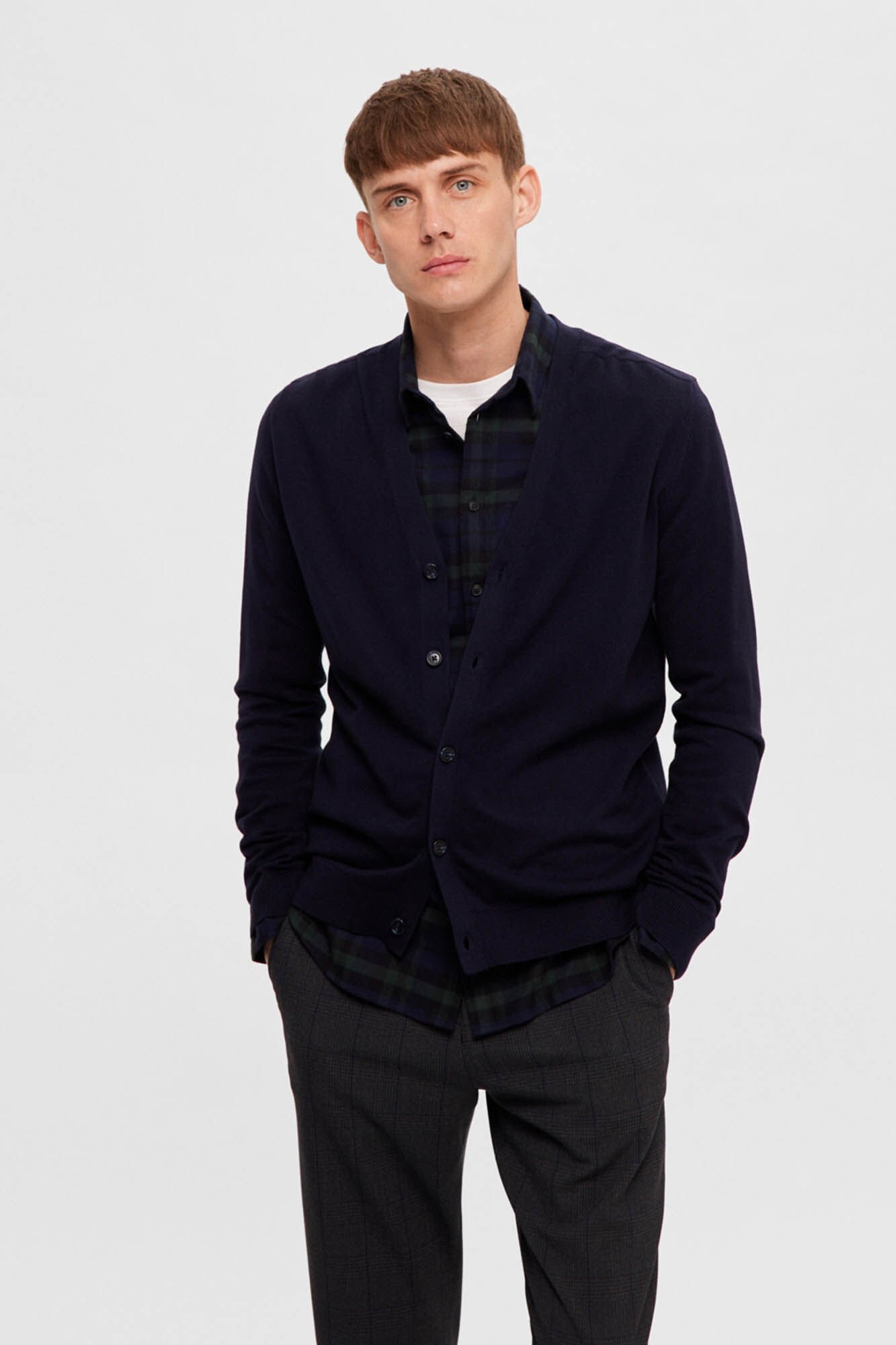 100 cotton cardigan Men s jumpers and cardigans Cortefiel