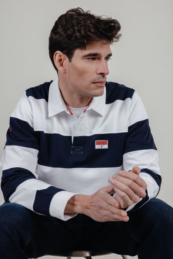elPulpo Rugby polo shirt Navy