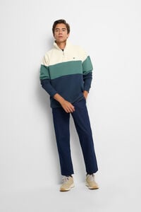 Silbon Sweatshirt com capuz e fecho-éclair de corte relaxado