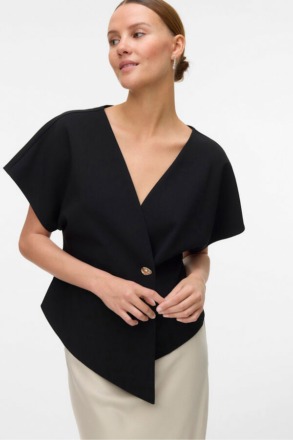 Vero Moda short sleeve sleeved top Black