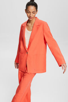 Cortefiel Relaxed fit tencel blazer Coral