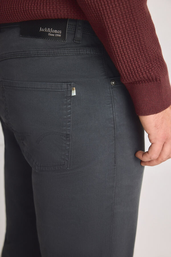 Jack & Jones Cotton regular trousers Grey
