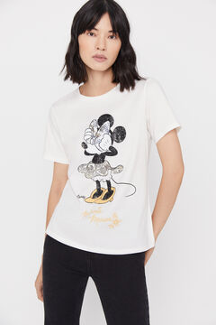 Cortefiel Camiseta Disney manga corta Blanco