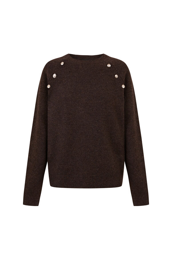 Cortefiel Camisola soft touch Castanho