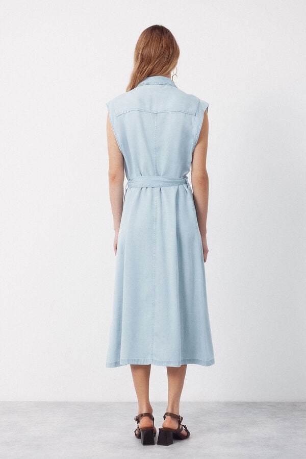 Cortefiel Tencel cargo dress Navy