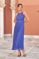 Pol&iacute;n Et Moi Vestido de convidada LUNA Azul