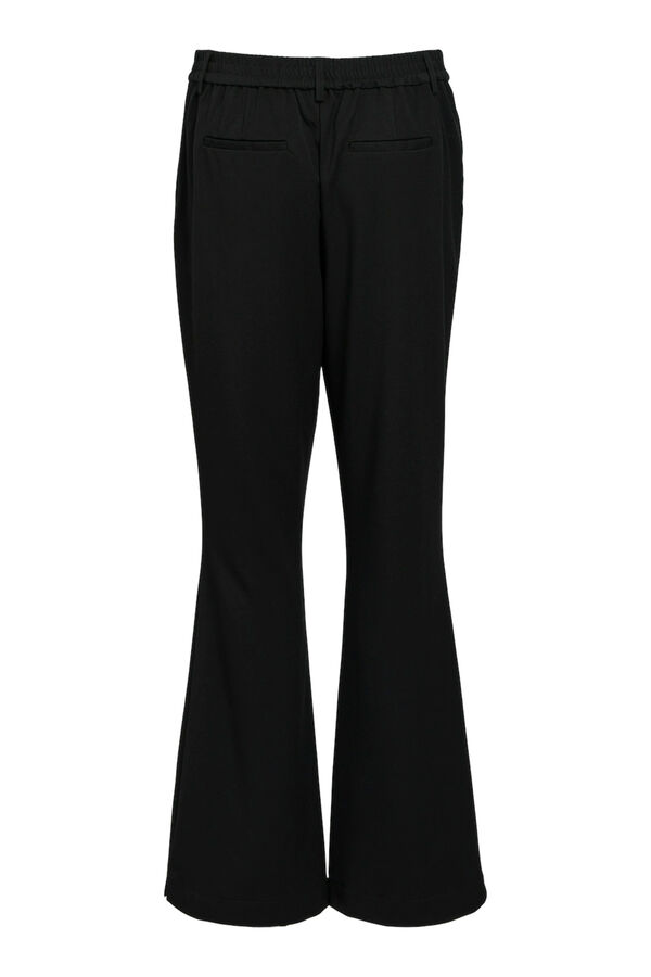 Cortefiel Flared trousers  Black