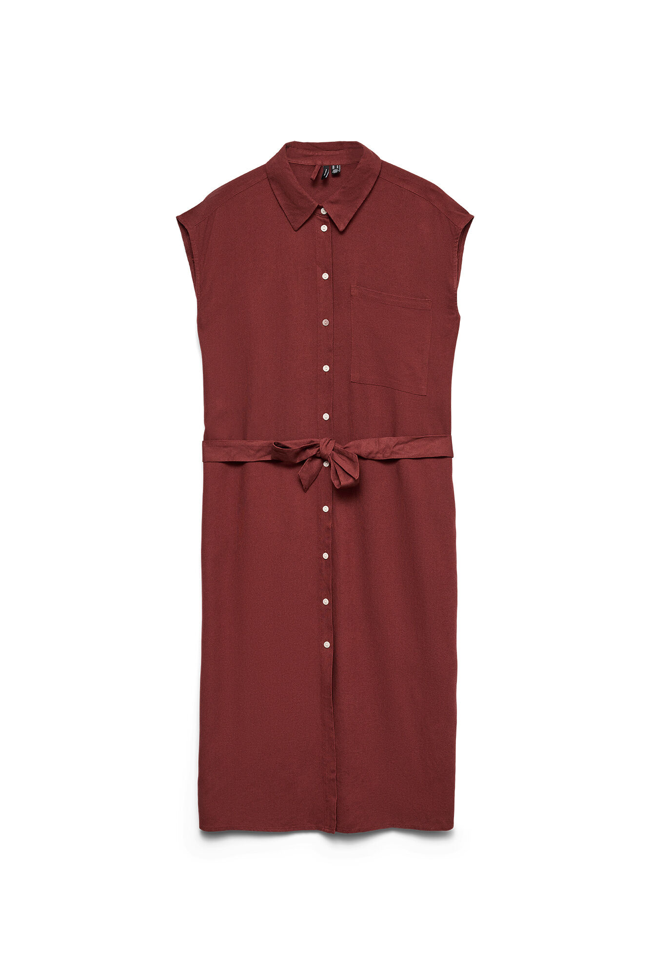 Vero Moda Vestido 7/8 camiseiro