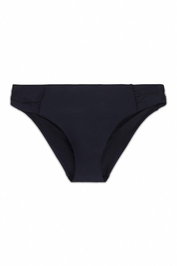 Cortefiel Side-draped bikini briefs Black