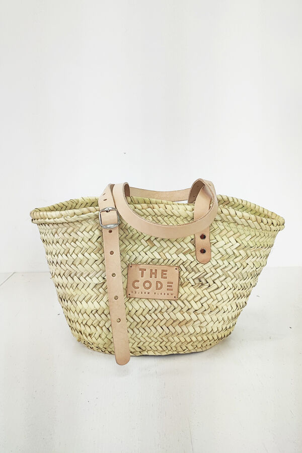 The Code Bolso capazo piel Formentera Beige