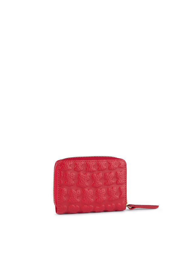 Cortefiel Sherton medium red leather purse Red