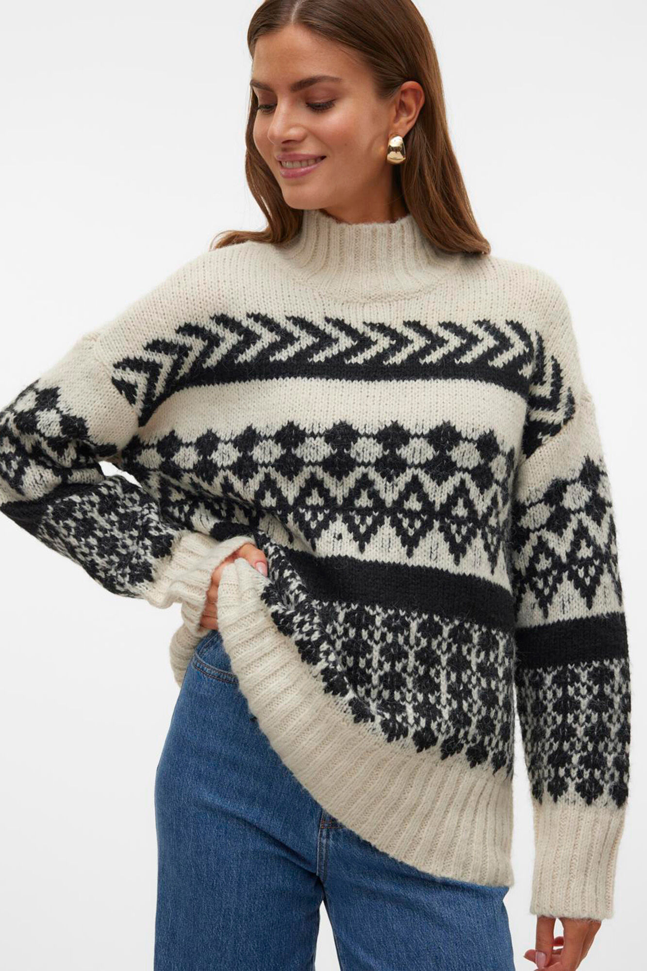 Chunky knit jumper Women s jumpers and cardigans Cortefiel