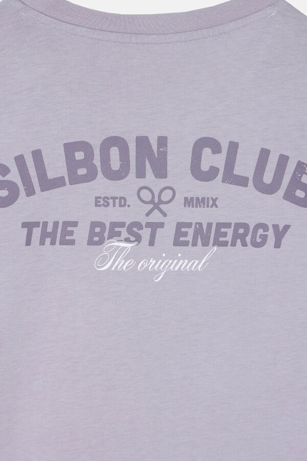 Silbon Melhor camiseta de energia Roxo