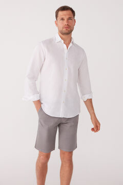 Cortefiel Plain Bermuda shorts Gray