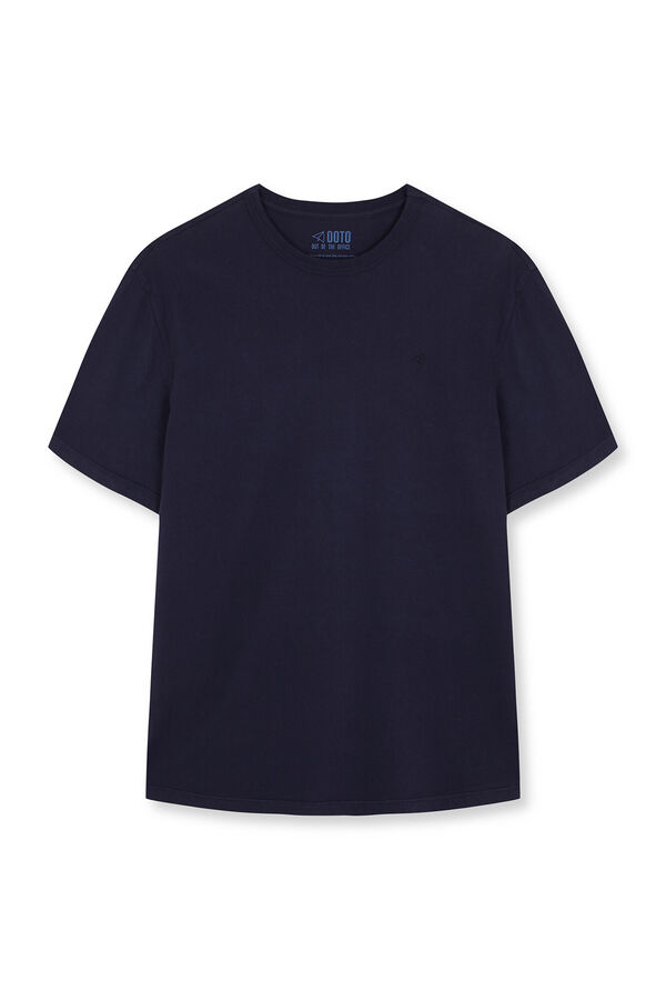 OOTO Lightweight basic T-shirt Navy