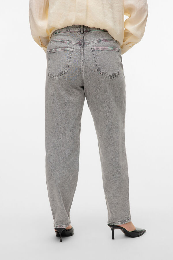 Vero Moda Curve Calça jeans plus size para mamãe Cinzento