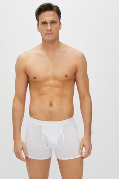 Cortefiel Essential jersey-knit boxers White
