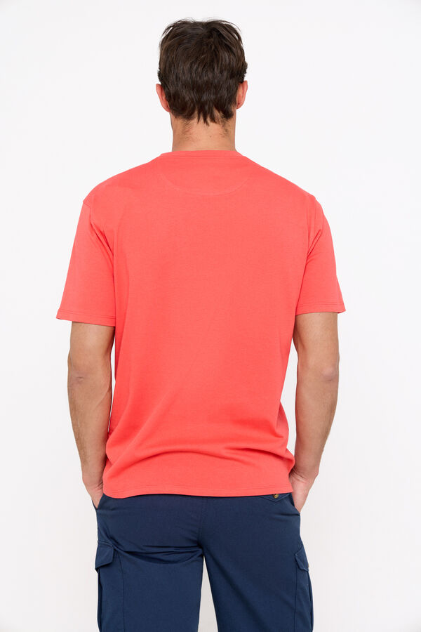Cortefiel WWF collaboration graphic T-shirt Coral