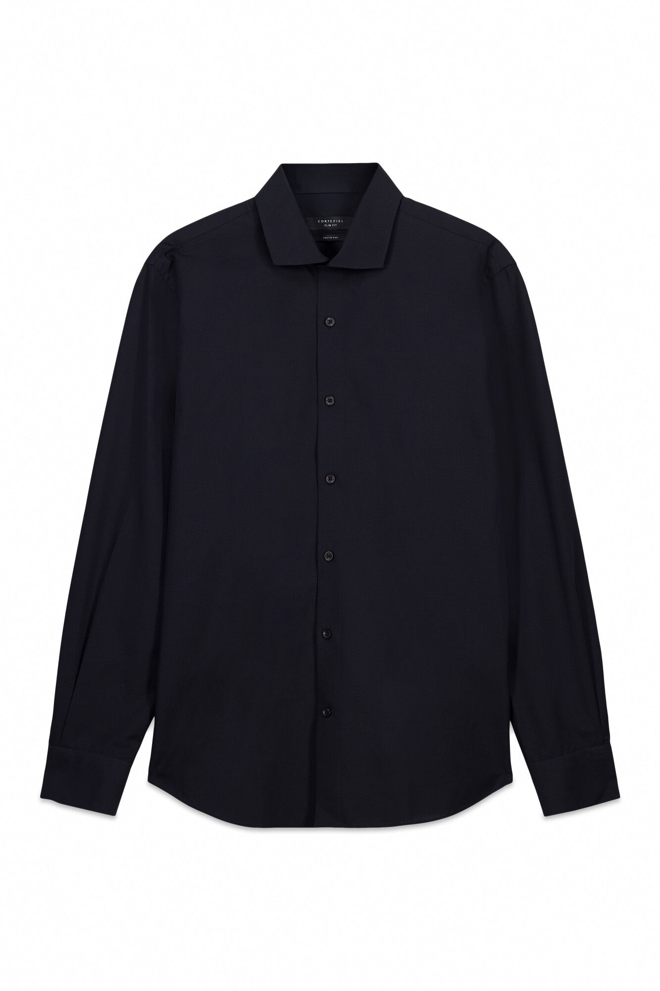 Cortefiel Slim fit easy-iron ottoman dress shirt